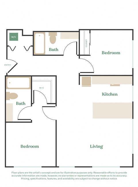 a floor plan of a house with a bedroom and a living room